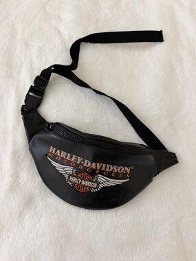 Harley-Davidson Black Waist Pack with Orange Logo